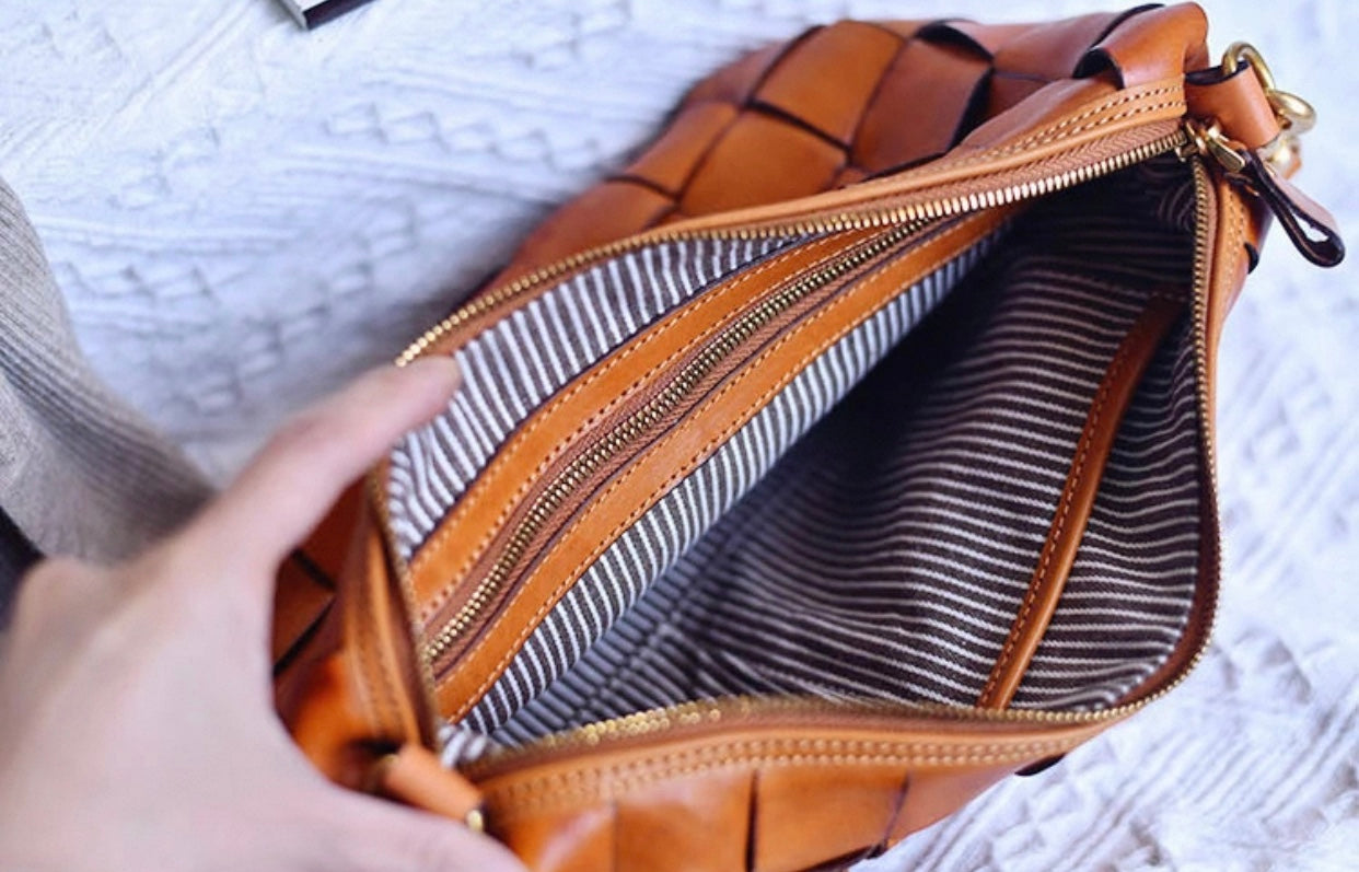 Vintage shoulder strap shoulder bag cowhide large capacity women's bag
