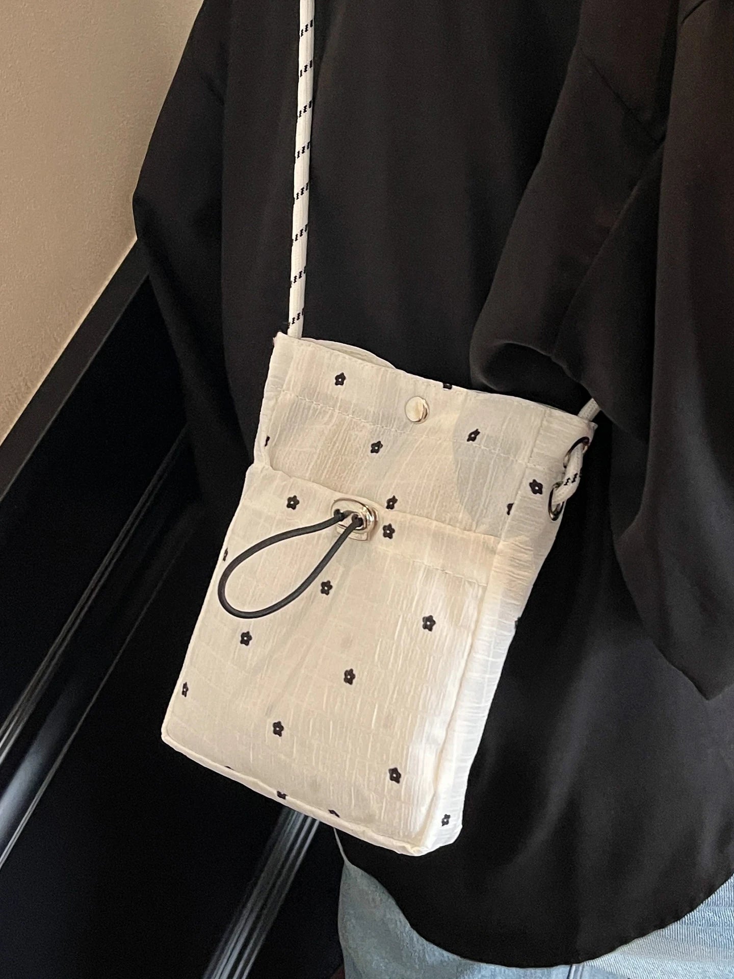 Girls Folded Crossbody Bag Mobile Phone Bag for Women