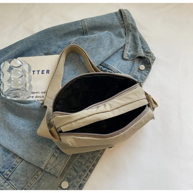 Multi-Layer Crossbody Bag Casual Versatile Cloth Bag