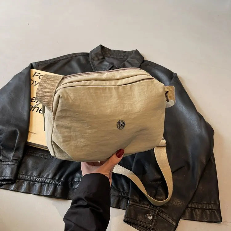 Multi-Layer Crossbody Bag Casual Versatile Cloth Bag