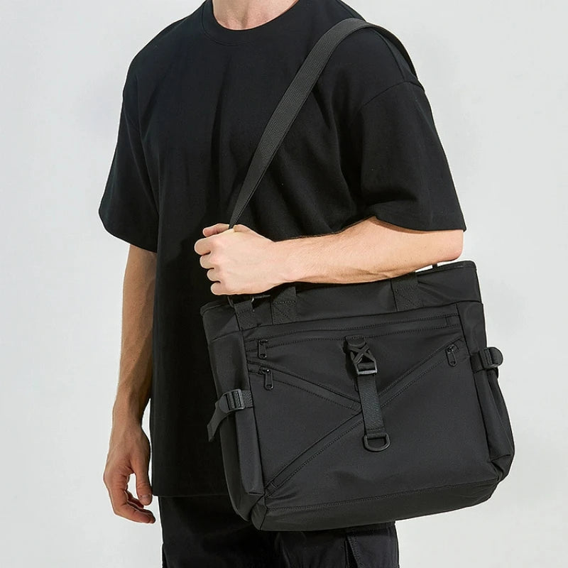 Cool Work Clothing Shoulder Bag Student Tutorial Bag Commuter Shoulder Crossbody Bag