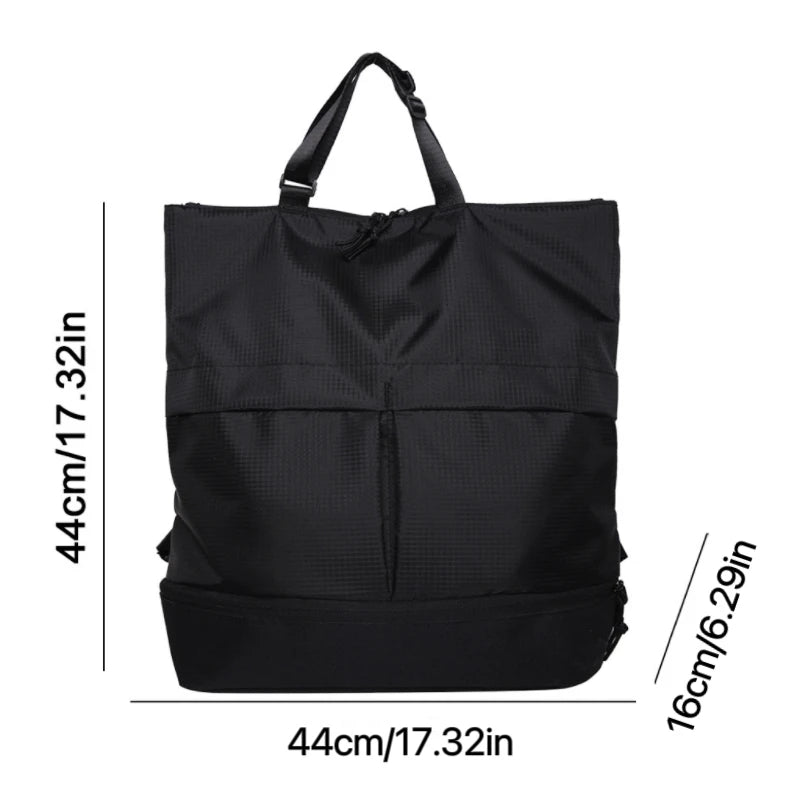 Unisex Large Capacity Nylon Backpack Men Waterproof Sports Bag Women Casual Travel