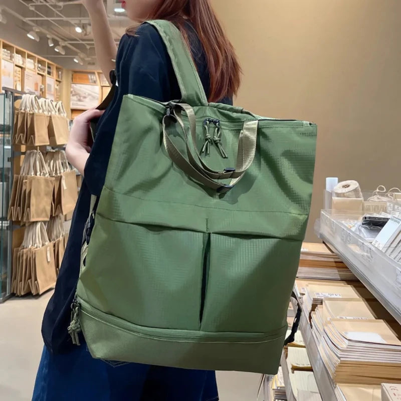 Unisex Large Capacity Nylon Backpack Men Waterproof Sports Bag Women Casual Travel