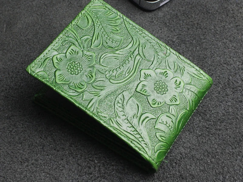 Handmade Genuine Leather Card Wallet Driver License Holder Credit Card Small Wallets Card Pocket