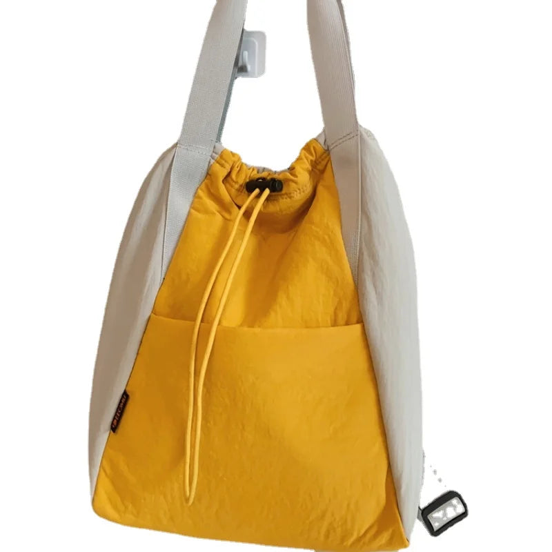 Solid Large Capacity Backpacks Strap-on Canvas for Women Fashion Softback