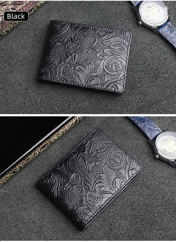 Handmade Genuine Leather Card Wallet Driver License Holder Credit Card Small Wallets Card Pocket