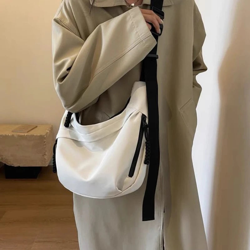 Fashion High Capacity Solid Color Single Shoulder Totes Bag