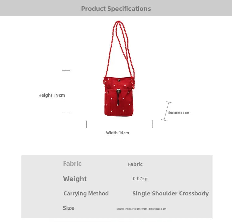Girls Folded Crossbody Bag Mobile Phone Bag for Women