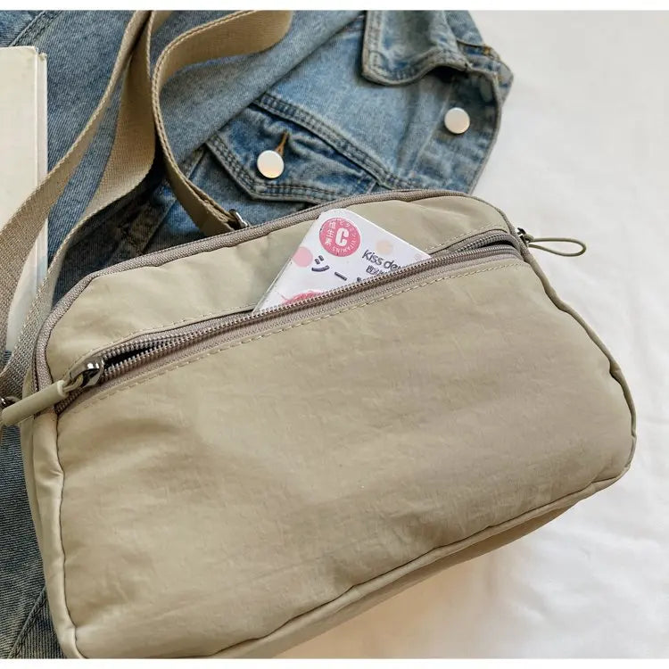 Multi-Layer Crossbody Bag Casual Versatile Cloth Bag