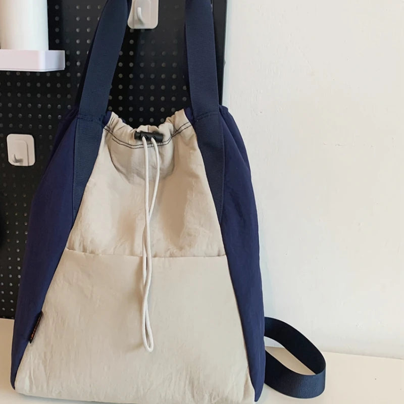 Solid Large Capacity Backpacks Strap-on Canvas for Women Fashion Softback