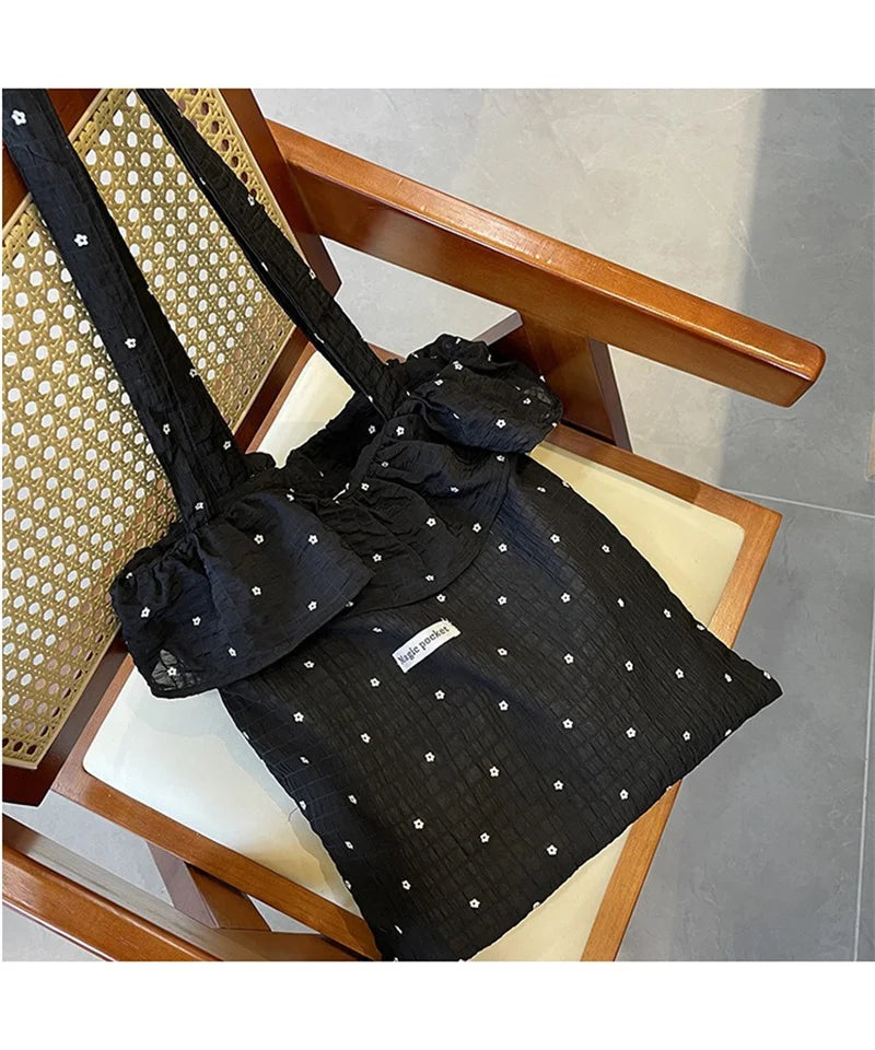 Summer New Beautiful Bags Large Capacity Ruffled Tote bag