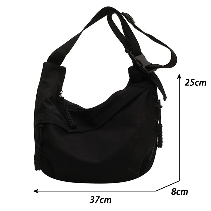 Fashion High Capacity Solid Color Single Shoulder Totes Bag