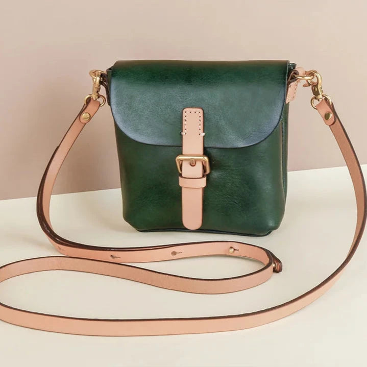 Leather Vintage Crossbody Women's Mobile Phone Messenger Bag