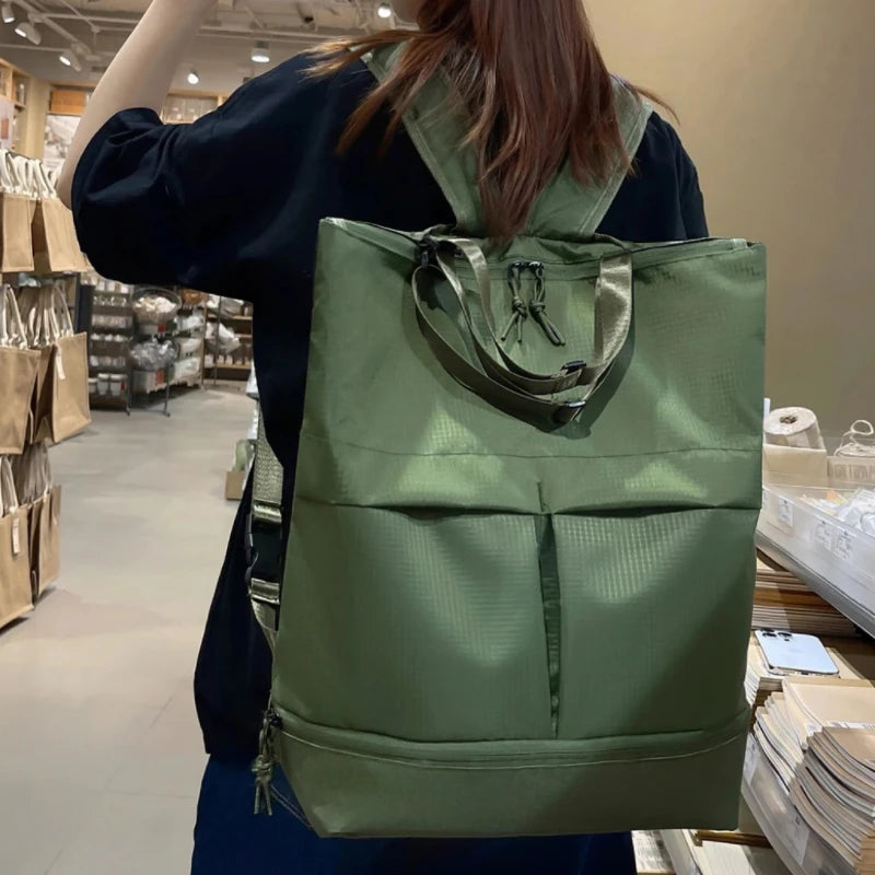 Unisex Large Capacity Nylon Backpack Men Waterproof Sports Bag Women Casual Travel