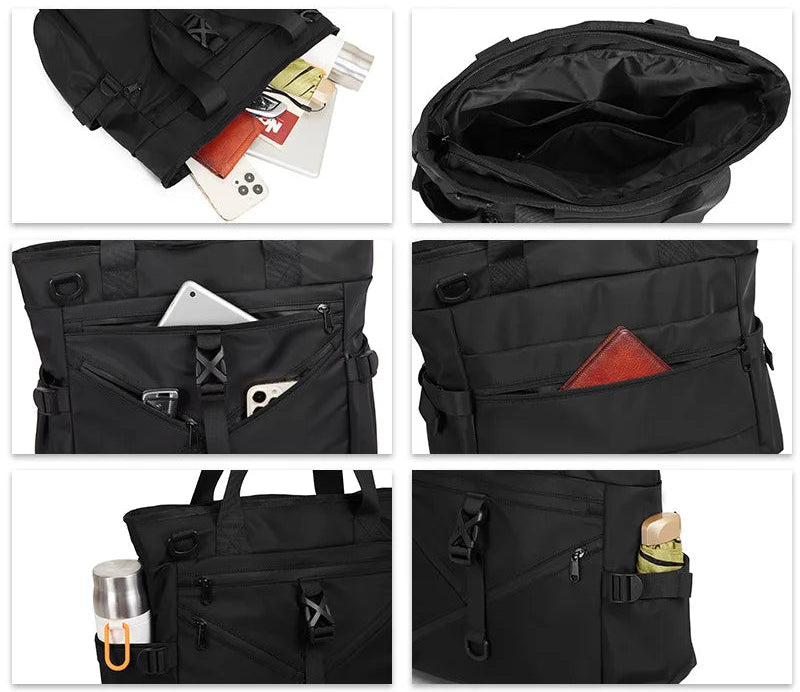 Cool Work Clothing Shoulder Bag Student Tutorial Bag Commuter Shoulder Crossbody Bag