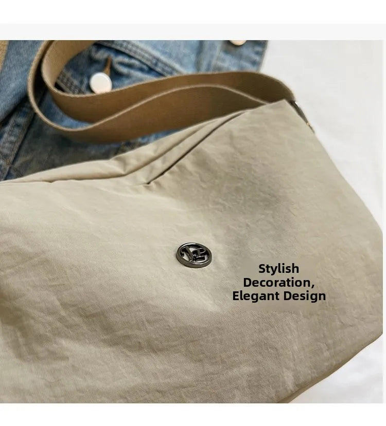 Multi-Layer Crossbody Bag Casual Versatile Cloth Bag