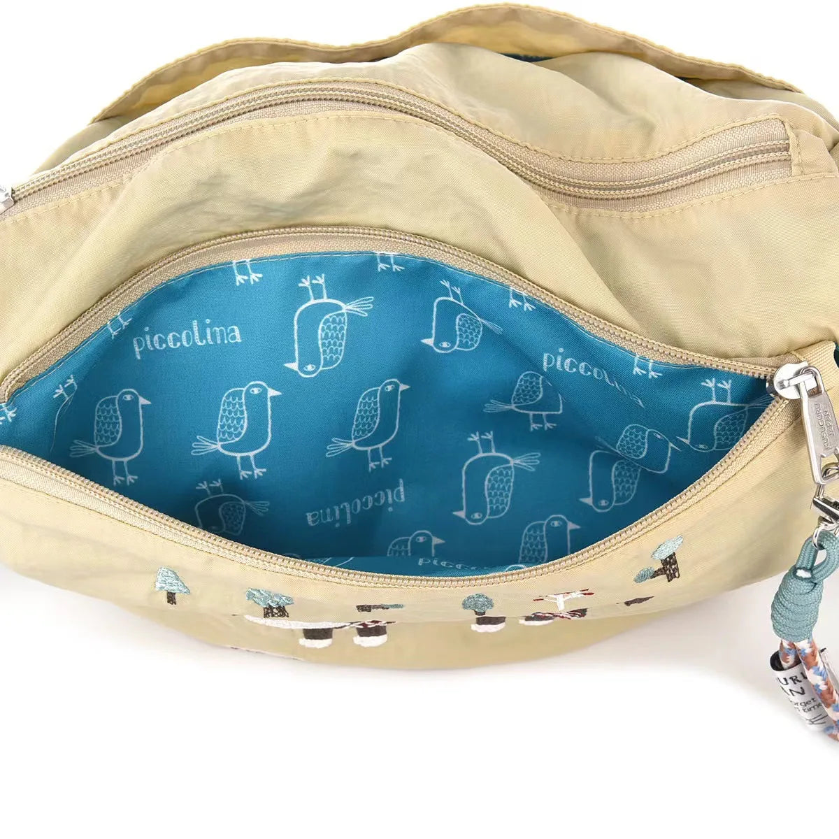Embroidery Dog and Cat Crossbody Bag Handbag