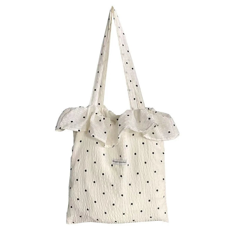 Summer New Beautiful Bags Large Capacity Ruffled Tote bag