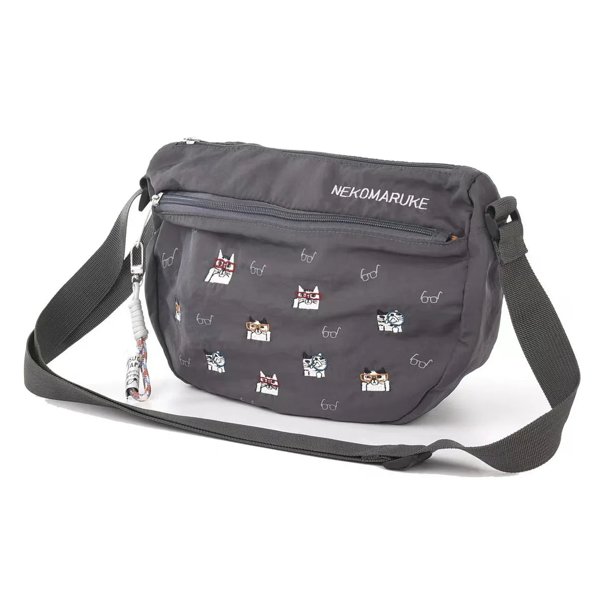 Embroidery Dog and Cat Crossbody Bag Handbag