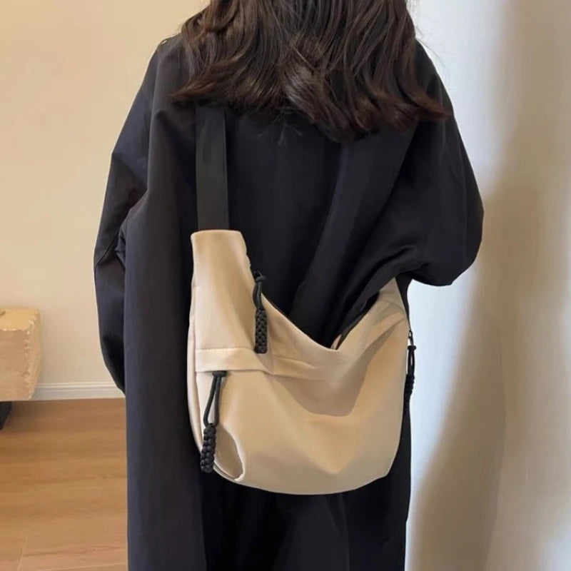 Fashion High Capacity Solid Color Single Shoulder Totes Bag