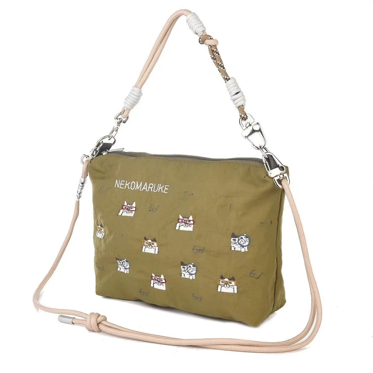 Embroidery Animals Crossbody Bag Handbag two strap