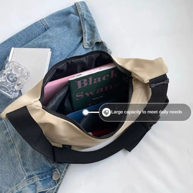 Fashion High Capacity Solid Color Single Shoulder Totes Bag