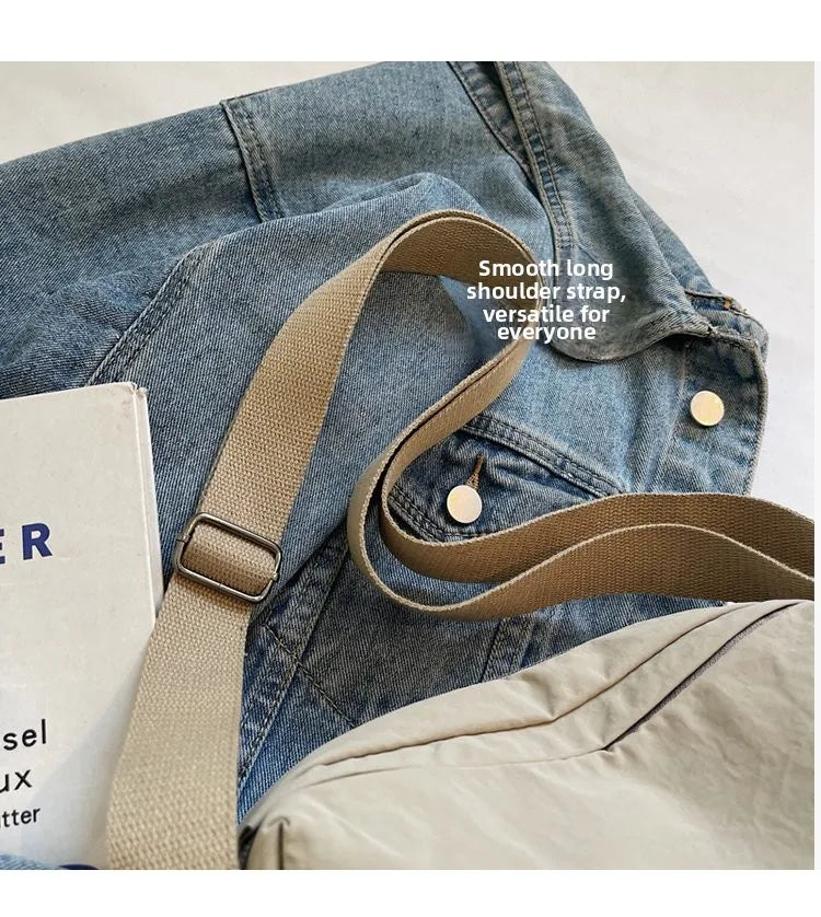 Multi-Layer Crossbody Bag Casual Versatile Cloth Bag