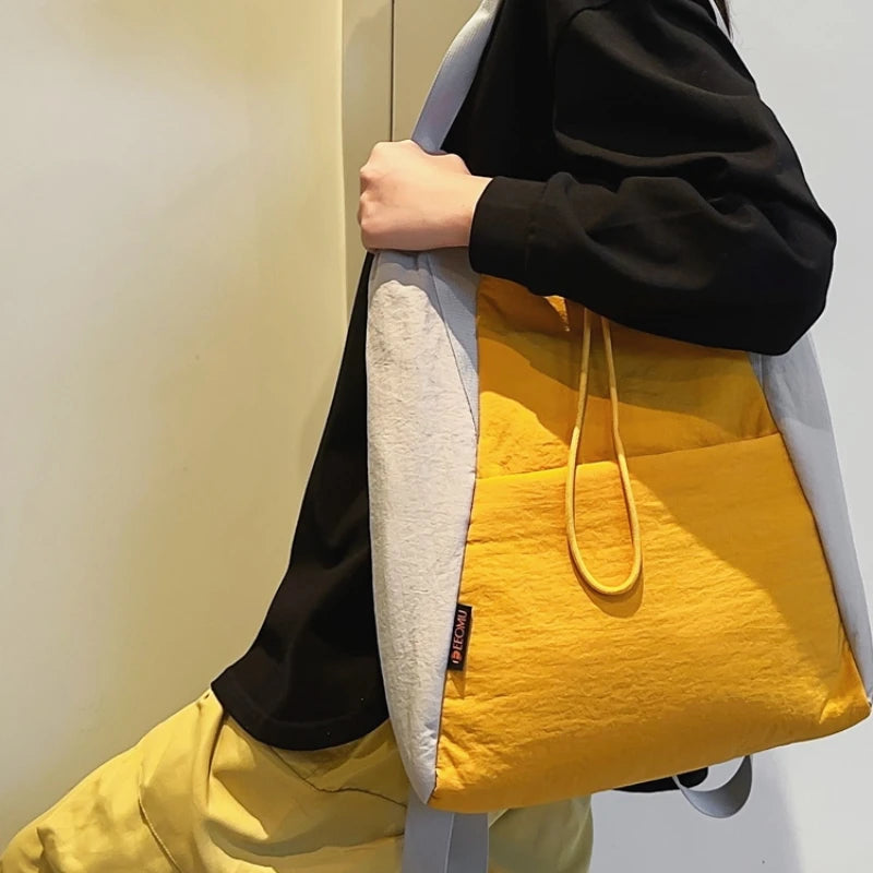 Solid Large Capacity Backpacks Strap-on Canvas for Women Fashion Softback