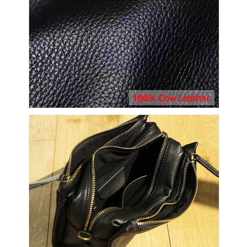 Small Cross Body Shoulder Bag Ladies Cow Genuine Leather Crossbody Bags for Women