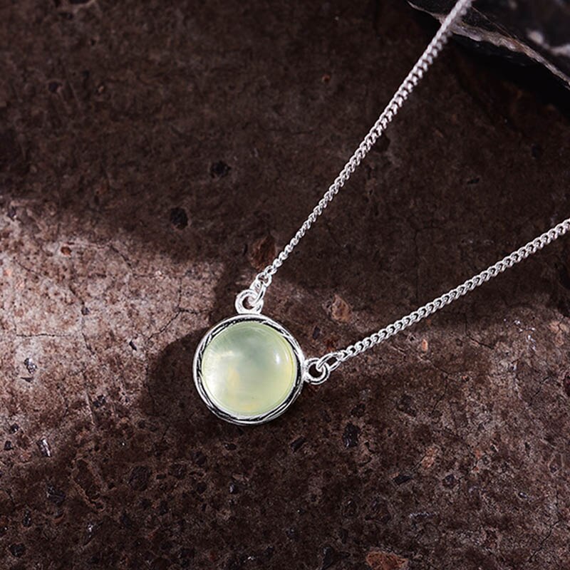 925 Sterling Silver Jewelry Natural Gemstones Pendant Necklace for Women