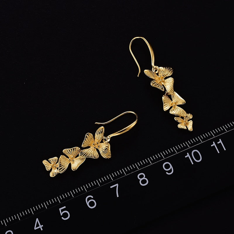 925 Sterling Silver Jewelry Flowers Earrings for Women