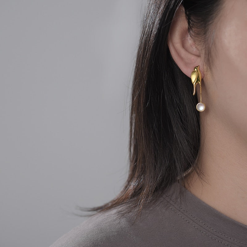 Bird Earrings For Women Gift 925 Sterling Silver Jewelry