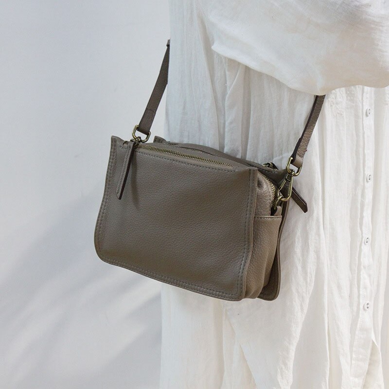 Small Cross Body Shoulder Bag Ladies Cow Genuine Leather Crossbody Bags for Women