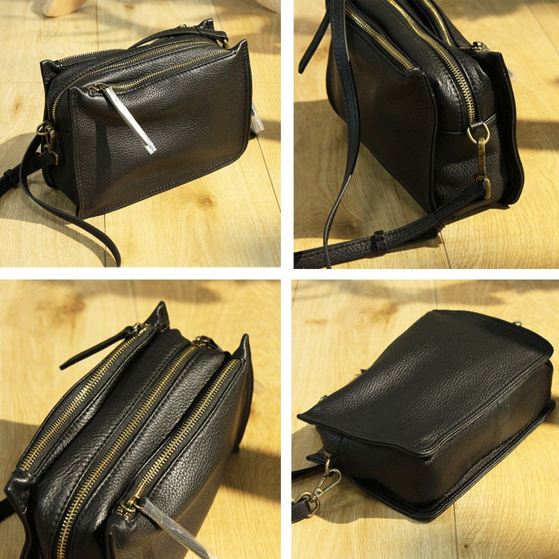 Small Cross Body Shoulder Bag Ladies Cow Genuine Leather Crossbody Bags for Women