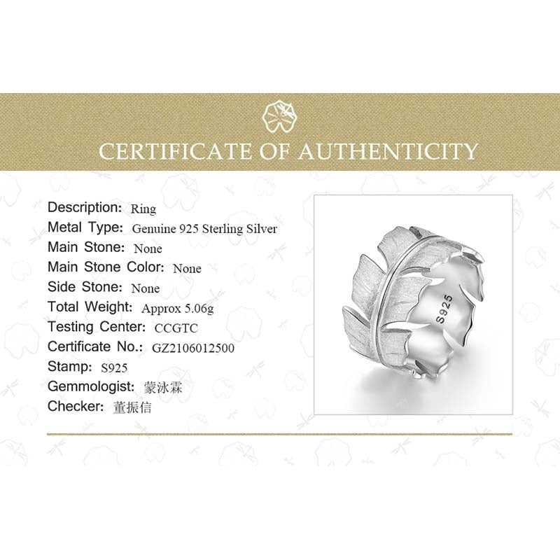 925 Sterling Silver Natural Jewelry Elegant Rings for Women
