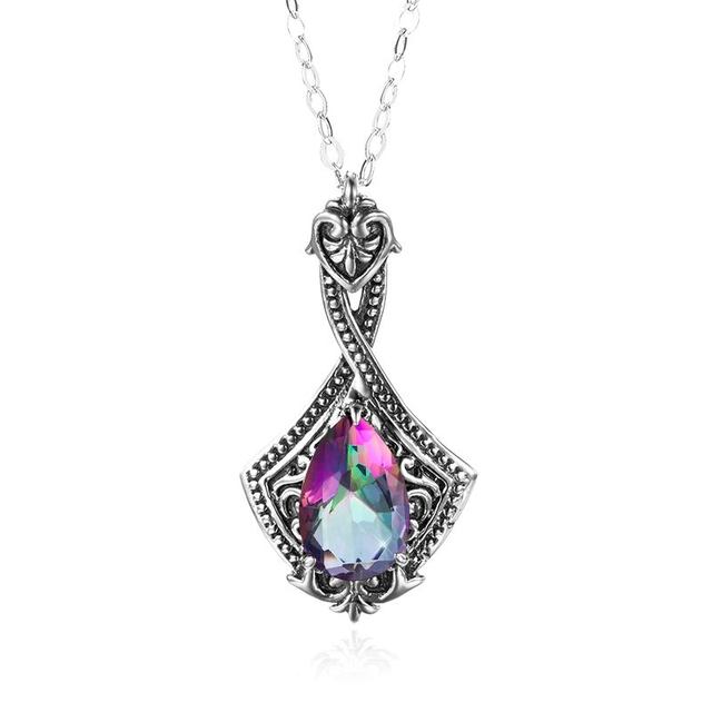 Peridot Pendant Water Drop Green Gemstone Jewelry