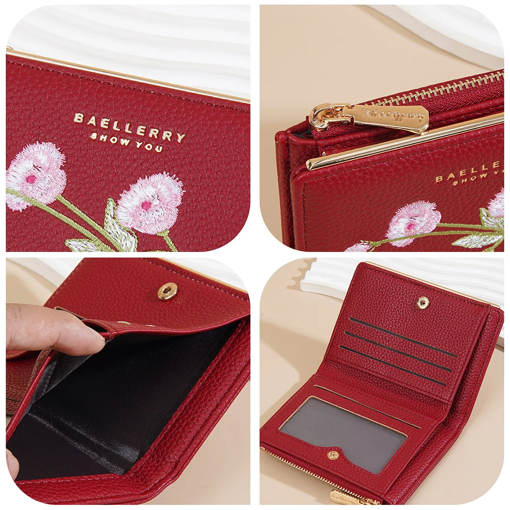 Women Wallets Simple Card Holder Zipper Female Coin Purse Slim Card Bag For Girls