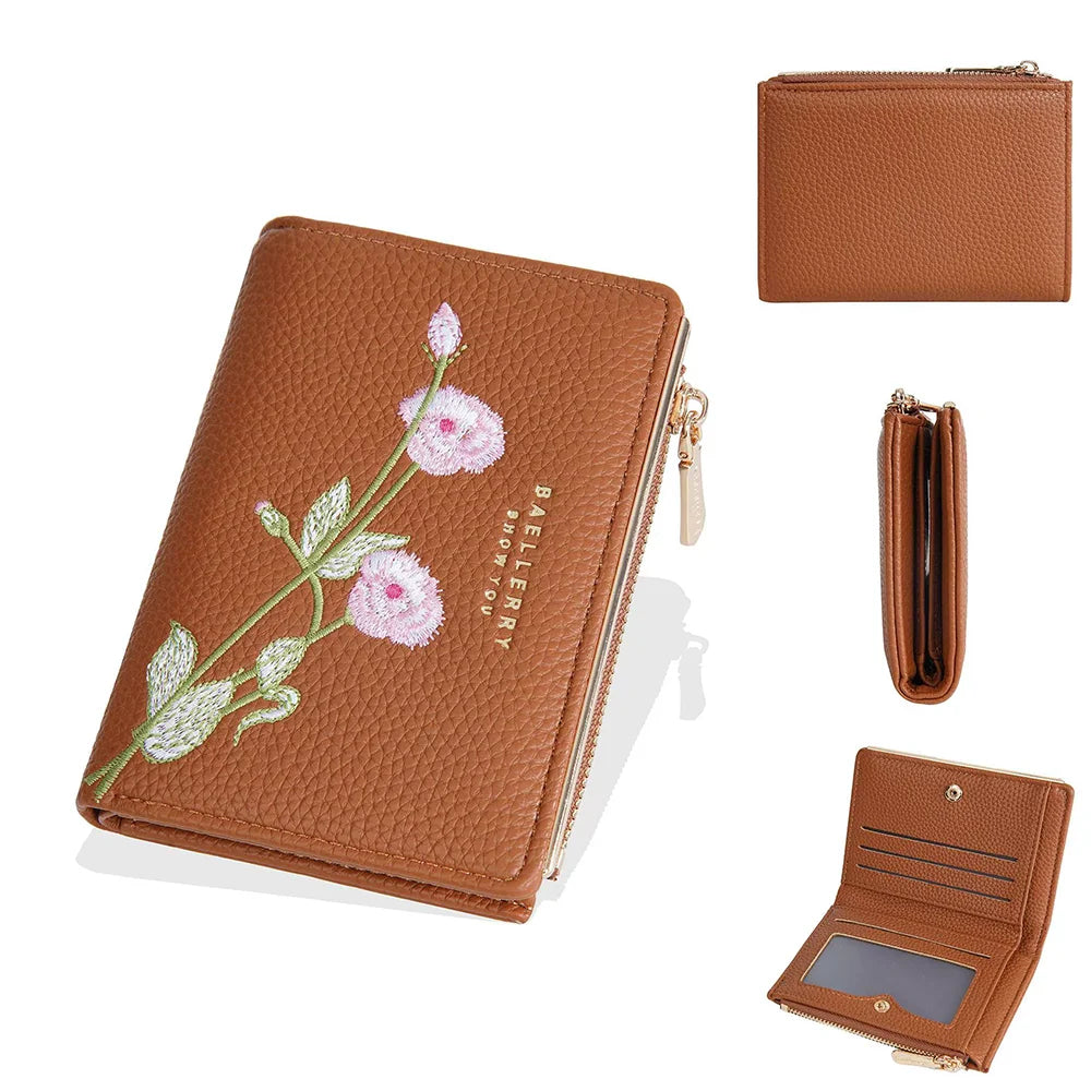 Women Wallets Simple Card Holder Zipper Female Coin Purse Slim Card Bag For Girls