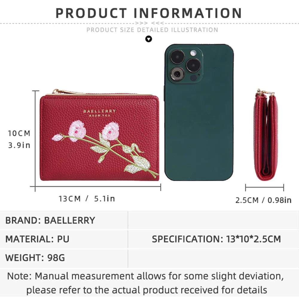 Women Wallets Simple Card Holder Zipper Female Coin Purse Slim Card Bag For Girls