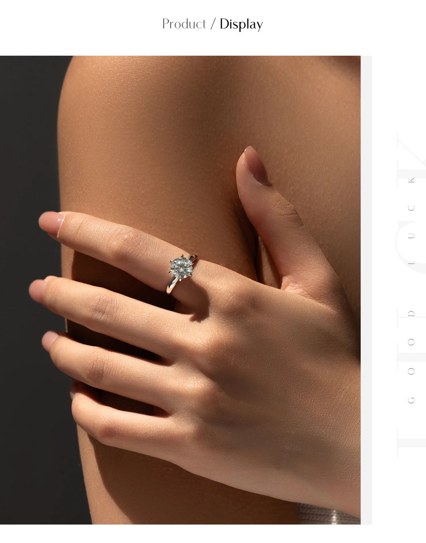 2ct D Color VVS1 Clarity Moissanite 925 Sterling Silver Dazzling Classic Crown Rings For Women