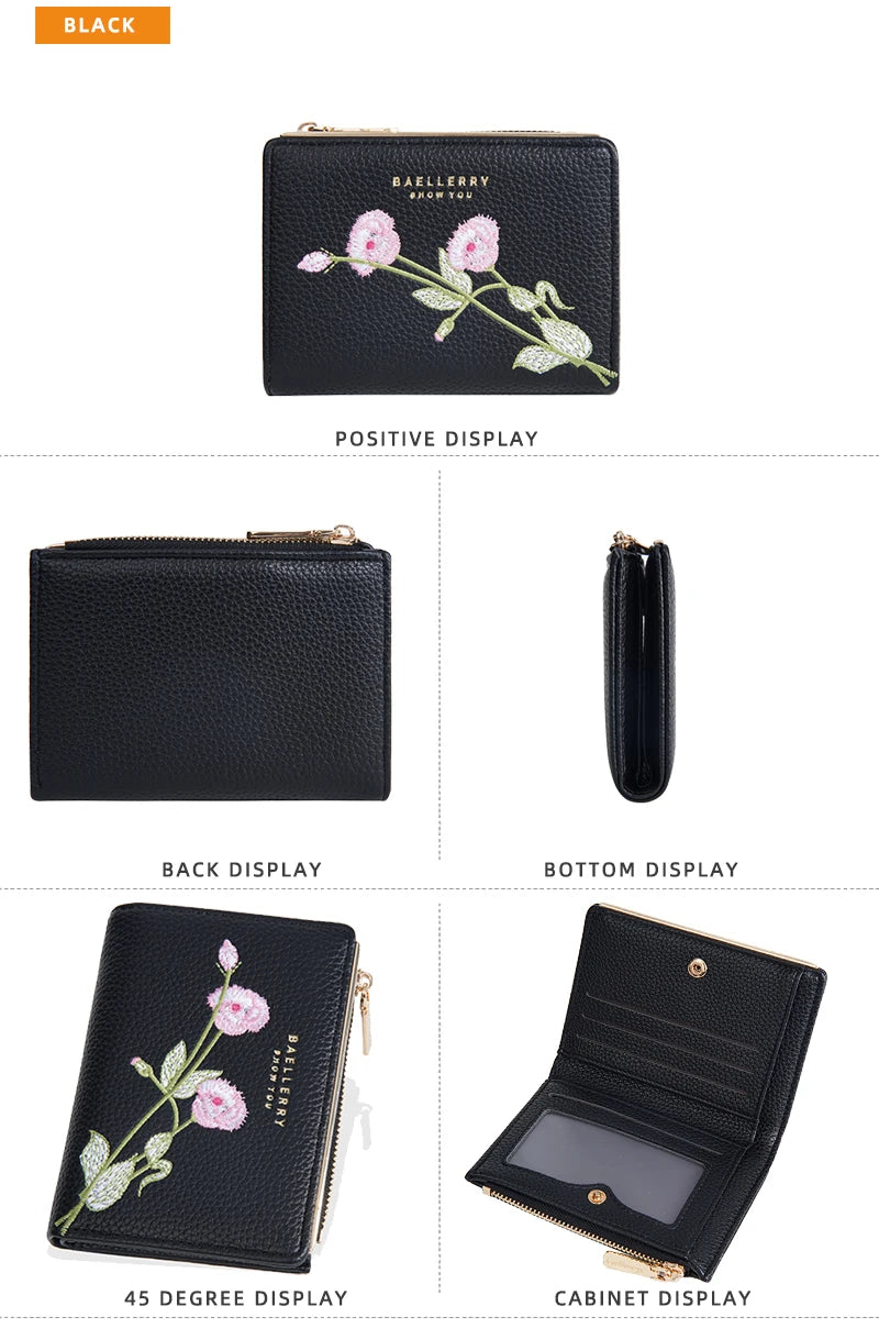 Women Wallets Simple Card Holder Zipper Female Coin Purse Slim Card Bag For Girls