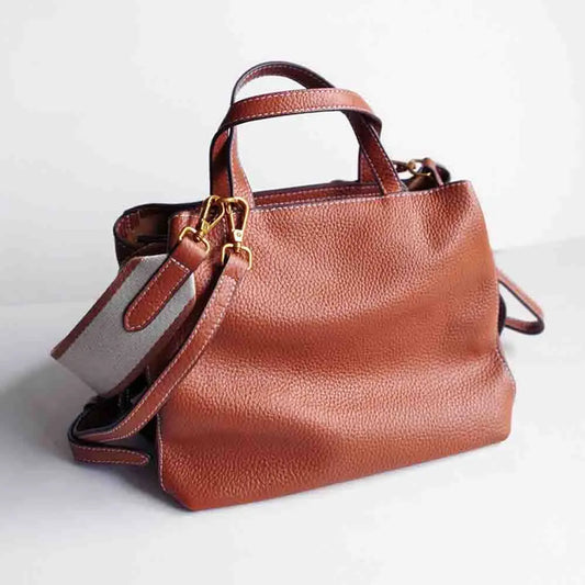 Soft Leather Handbag for Women Shoulder Tote Luxury Crossbody Tote Bag