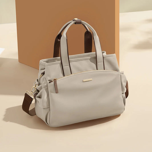 Women's Handbag Apricot New In Shoulder Bucket Bags for Woman Top Handle Bags Nylon Handbags Ladies Crossbody Fashion 2024