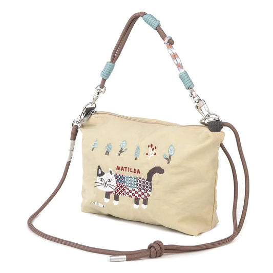 Embroidery Animals Crossbody Bag Handbag two strap