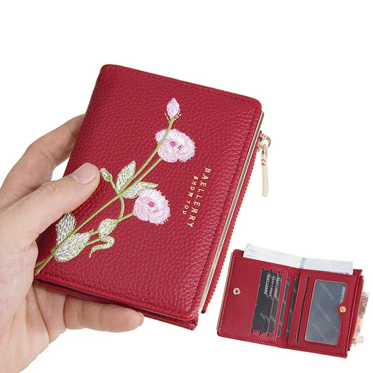 Women Wallets Simple Card Holder Zipper Female Coin Purse Slim Card Bag For Girls