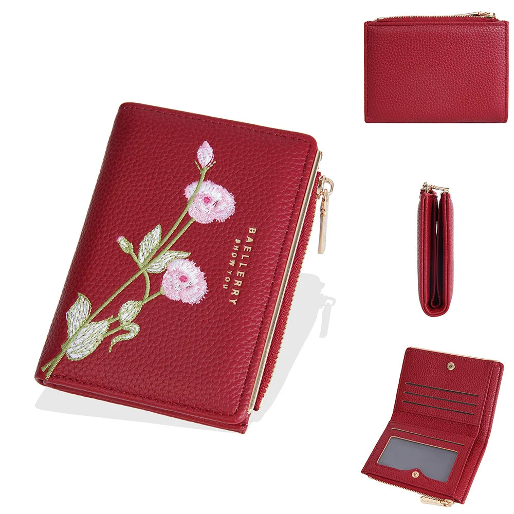 Women Wallets Simple Card Holder Zipper Female Coin Purse Slim Card Bag For Girls
