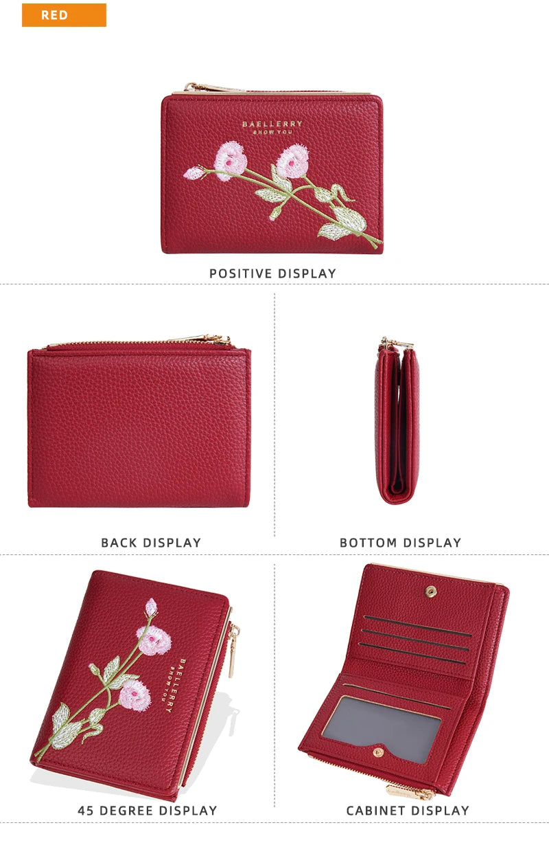 Women Wallets Simple Card Holder Zipper Female Coin Purse Slim Card Bag For Girls