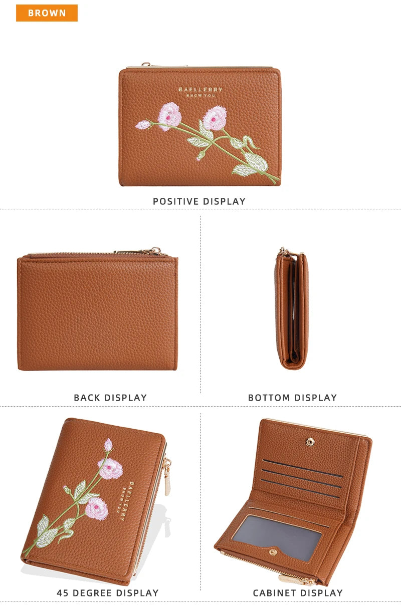 Women Wallets Simple Card Holder Zipper Female Coin Purse Slim Card Bag For Girls