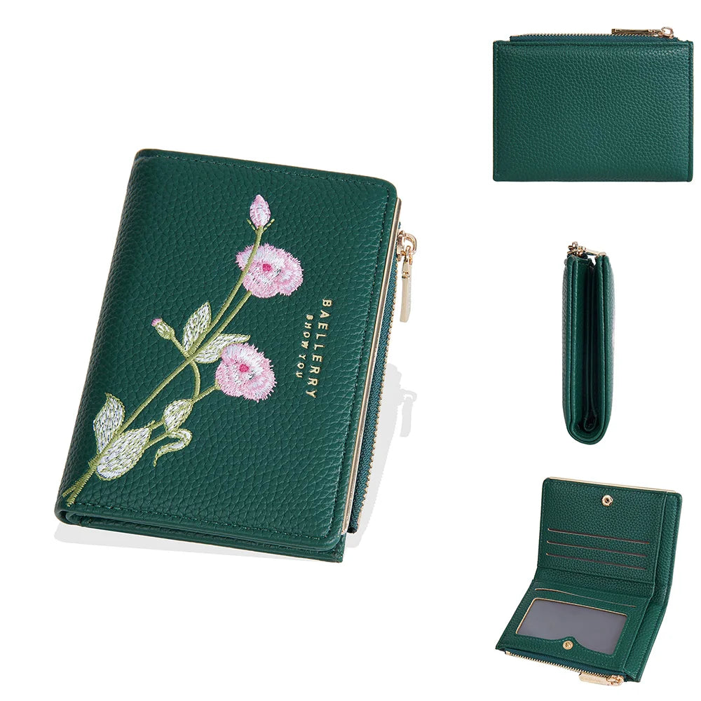 Women Wallets Simple Card Holder Zipper Female Coin Purse Slim Card Bag For Girls