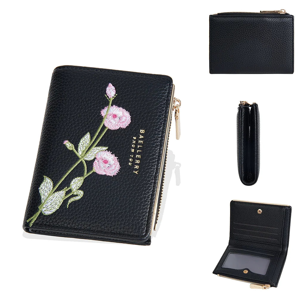 Women Wallets Simple Card Holder Zipper Female Coin Purse Slim Card Bag For Girls
